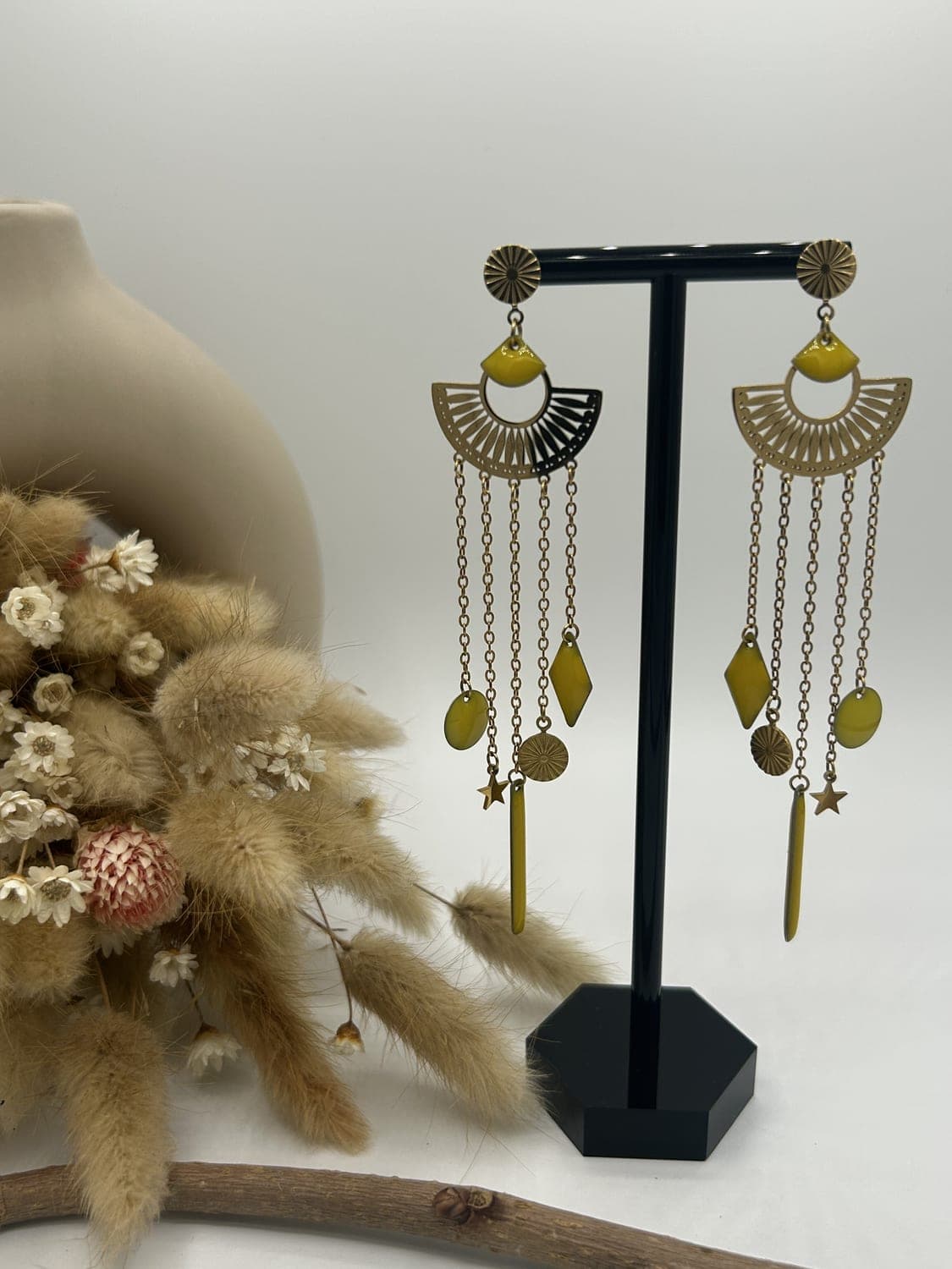 Bohème 6, boucles d'oreilles fait main La Coquette