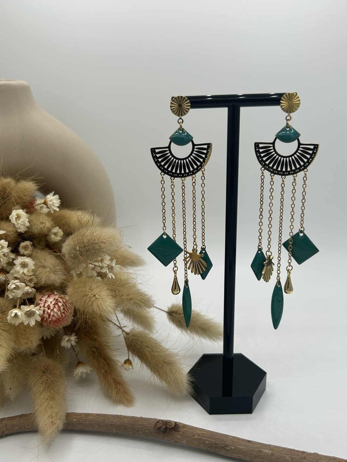 Bohème 11, boucles d'oreilles fait main La Coquette