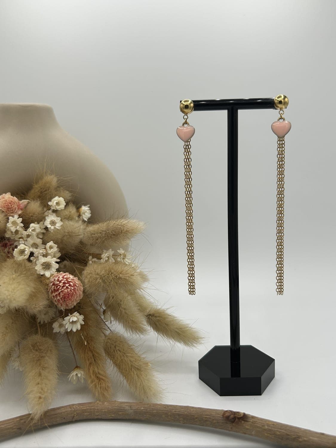 Cœur 4, boucles d'oreilles fait main La Coquette