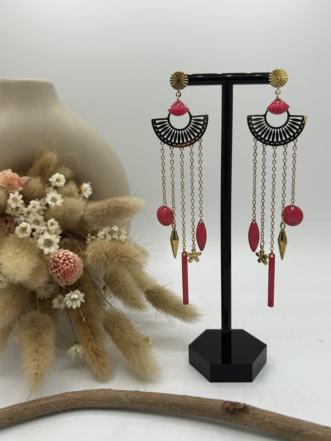 Bohème 10, boucles d'oreilles fait main La Coquette