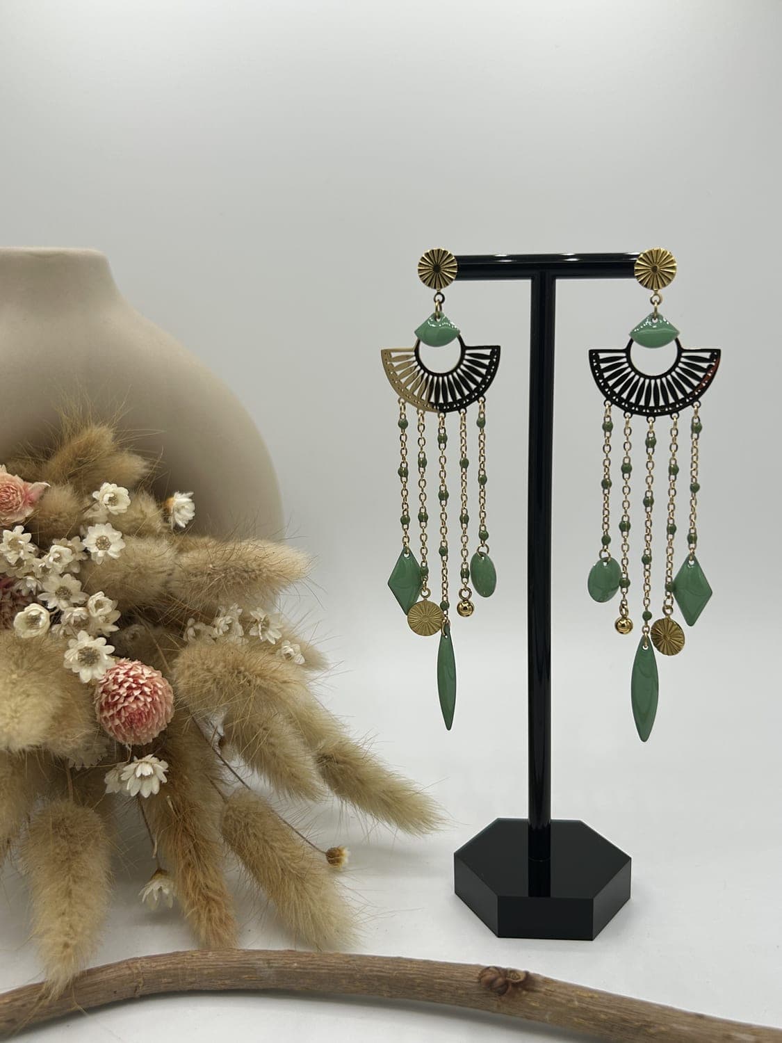 Bohème 2, boucles d'oreilles fait main La Coquette